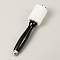 Stainless Steel Leathercraft Hammer, with Nylon Hammer Head, Black, 21x4.95cm