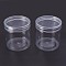 Eco-Friendly Plastic Bead Containers, Bottle, Column, Clear, 8.4x8.8cm, Capacity: 443ml(14.98 fl. oz)