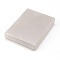 Python Pattern Cardboard Jewelry Set Boxes, with Black Sponge, for Jewelry Gift Packaging, Rectangle, Silver, 16.1x12.2x2.95cm