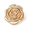 Brass Pendants, Cadmium Free & Nickel Free & Lead Free, Rose, Charms, Real 18K Gold Plated, 15.5x16x3mm, Hole: 2.4mm