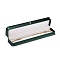 PU Leather Jewelry Box, with Resin Crown, for Necklace Packaging Box, Rectangle, Dark Green, 5.6x24.2x3.8cm