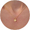 Brass Pendant Necklaces for Women, Golden, Sun, 17.72 inch(45cm)