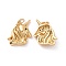 Unicorn Brass Micro Pave Black Cubic Zirconia Pendants, with Jump Rings, Cadmium Free & Nickel Free & Lead Free, Real 18K Gold Plated, 19x17x5mm, Hole: 3.4mm