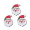 Christmas Style Printed Acrylic Cabochons, Santa Claus, 36x27x2mm