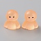 Luminous Resin Doll Ornaments, Glow in the Dark, Micro Landscape Display Decoration, Light Salmon, 9x13.5~14x16~16.5mm