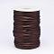Polyester Cord, Satin Rattail Cord, for Beading Jewelry Making, Chinese Knotting, Coconut Brown, 2mm, about 100yards/roll