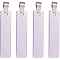 BENECREAT 20PCS Stainless Steel Rectangle Blank Stamping Tag Pendants with Snap on Bails Clasps, Bracelet Necklace Earring Charms Jewelry Findings Crafts 4x0.9cm