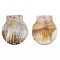Opaque Acrylic Pendants
, Shell, Navajo White, 30x24x3mm, Hole: 2.0mm, about 490pcs/500g