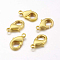 Brass Lobster Claw Clasps, Matte Gold Color, 15x8x3mm, Hole: 2mm