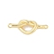 Rack Plating Brass Connector Charms, Long-Lasting Plated, Lead Free & Cadmium Free, Heart, Real 18K Gold Plated, 25x9.5x4mm, Hole: 1.2mm