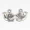 Alloy Charms, Cadmium Free & Lead Free, Dove of Peace, Antique Silver, 16x13x1.5mm, Hole: 2mm