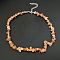 Natural Red Aventurine Chip Beaded Necklaces for Women, 16.93 inch(43cm)