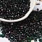 Spray Painted Glass Seed Beads, Peanut, Orchid, 4~5x2~2.5x2~2.5mm, Hole: 0.8~0.9mm, about 8500pcs/pound
