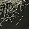 Jewelry Findings, Brass Ball Head Pins, Platinum, 0.6x24mm, 22 Gauge, Head: 1.5mm