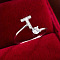 Brass & Cubic Zirconia Cuff Rings, Letter, Platinum, Letter T, Inner Diameter: 17mm