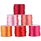 6 Rolls 6 Colors Nylon Rattail Satin Cord, Beading String, for Chinese Knotting, Jewelry Making, Mixed Color, 2mm, about 10.93 yards(10m)/roll, 1 roll/color