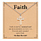 Cross 201 Stainless Steel Mustard Seed Pendant Necklaces for Women, Silver, 17.72 inch(45cm)