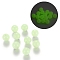 Luminous Acrylic Round Beads, Glow in the Dark, Pale Green, 8mm, Hole: 2mm, about 1800pcs/500g