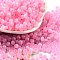 Glass Seed Beads, Imitation Cat Eye, Rondelle, Flamingo, 4x3.3mm, Hole: 1.4mm