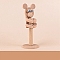 DIY Woodwork 3D Monkey Animal Wood Chip Tree Branch Material Pack, for Kindergarten Handmade Educational Toys, BurlyWood, 10.5x1.5cm