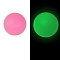 Luminous Food Grade Silicone Beads, DIY Necklaces Making, Round, Hot Pink, 15mm