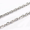 Tarnish Resistant 304 Stainless Steel Cable Chains, Diamond Cut Chains, Unwelded, Faceted, Oval, Stainless Steel Color, 0.8mm, Link: 3x0.8x3.8mm