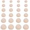 Wood Cabochons, Half Round, 80pcs/set