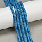 Synthetic Turquoise Beads Strands, Disc, Heishi Beads, Dodger Blue, 4x2~2.5mm, Hole: 0.9mm, about 158pcs/strand, 14.96''(38cm)