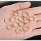 316L Surgical Stainless Steel Hoop Cartilage Earrings, Nose Rings for Men, Piercing Body Jewelry, Golden, 0.8mm, Inner Diameter: 6mm