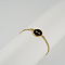 Flat Round with Letter Pattern 304 Stainless Steel Link Bracelets, Figaro Chains Bracelets for Women, with Shell, Gold, Letter I, 7-1/2 inch(19cm)