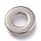 Tarnish Resistant 304 Stainless Steel Linking Rings, Donut, Stainless Steel Color, 12x2mm, Inner Diameter: 6mm