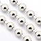 Tarnish Resistant Electroplate 304 Stainless Steel Ball Chains, Stainless Steel Color, 10mm, Fit for 10mm inner diameter Ball Chain Connector