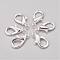 Zinc Alloy Lobster Claw Clasps, Silver Color Plated, 30x17x6mm, Hole: 3mm