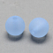 Transparent Acrylic Ball Beads, Frosted Style, Round, Light Sky Blue, 6mm, Hole: 1mm, about 4200pcs/500g