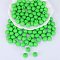 Round Silicone Focal Beads, Lime Green, 15mm, Hole: 2mm