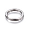 Tarnish Resistant 304 Stainless Steel Split Key Ring Clasps, For Keychain Making, Stainless Steel Color, 20x2.4mm, Inner Diameter: 15mm