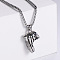 Fashionable Hip-hop Style Stainless Steel Sports Shoes Snow Boots Pendant Punk Necklace Accessories, Stainless Steel Color