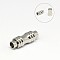 Tarnish Resistant 304 Stainless Steel Magnetic Clasps with Glue-in Ends, Column, Stainless Steel Color, 17mm, Hole: 3mm