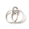Alloy Pendant, Cadmium Free & Lead Free, Ring, Platinum, 30.5mm, Hole: 8.5mm