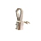 Zinc Alloy Bag Dog Buckle Trigger Clips, Snap Hook Lobster Clasps Buckles, Platinum, 46x8mm