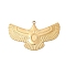 304 Stainless Steel Pendant Cabochon Settings, Ion Plating(IP), Eagle, Real 18K Gold Plated, Tray: 4x6mm, 27x45.5x1.5mm, Hole: 1.8mm