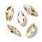 Cubic Zirconia Cabochons, Point Back, Horse Eye, Peru, 8x4x2mm