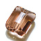 Imitation Austrian Crystal Beads, Grade AAA, K9 Glass, Faceted, Rectangle, PeachPuff, 10x12x5.5mm, Hole: 0.9~1mm