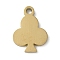 304 Stainless Steel Pendants,  Plum Blossom Charms, Real 18K Gold Plated, 10.5x7.5x1mm, Hole: 1.2mm