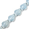 Handmade Porcelain Beads Strands, Fish, Light Blue, 19~19.5x15x9mm, Hole: 1.6mm, about 20pcs/strand, 14.76''(37.5cm)