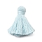 Cotton Tassel Pendants, Azure, 45~48x30~36mm