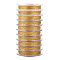 Tiger Tail Wire, Stainless Steel Wire, Round, Golden, 26 Gauge(0.4mm), about 32.81 Feet(10m)/Roll, 10 Rolls/Set