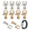 8 Sets 2 Colors Adjustable Alloy Screw Pin Shackle, Survival Bracelet Clasps, Mixed Color, 28x26x8.5mm, 4 sets/color