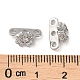 Латунный микро pave прозрачный кубик циркония подвески KK-P239-19P-3