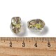 Нити из фольгированных бусин лэмпворк ручной работы FOIL-Z001-06D-4